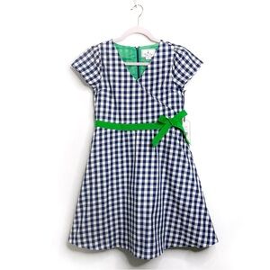 Classic Prep Ann Dress in Midnight Gingham Taffeta NWT Size 14